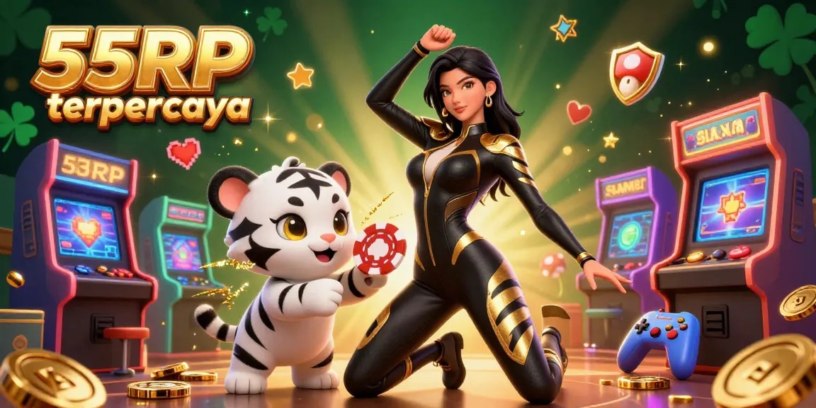 Terlibat dalam dunia gaming dinamis 55RP terpercaya, menampilkan karakter menakjubkan dalam aksi di tengah elemen kasino yang berwarna-warni.