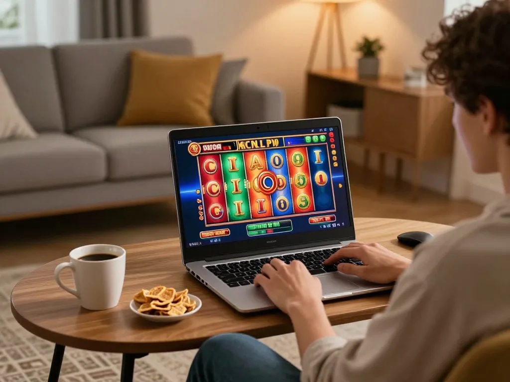 Engaging gameplay on Agen Slot online with colorful visuals and lively atmosphere.