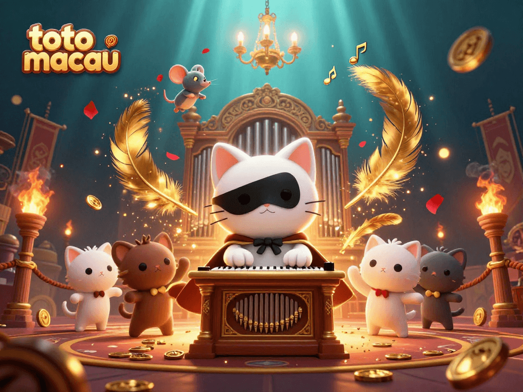 Win big with Toto Macau in this dazzling 3D casino illustration featuring enchanting characters.