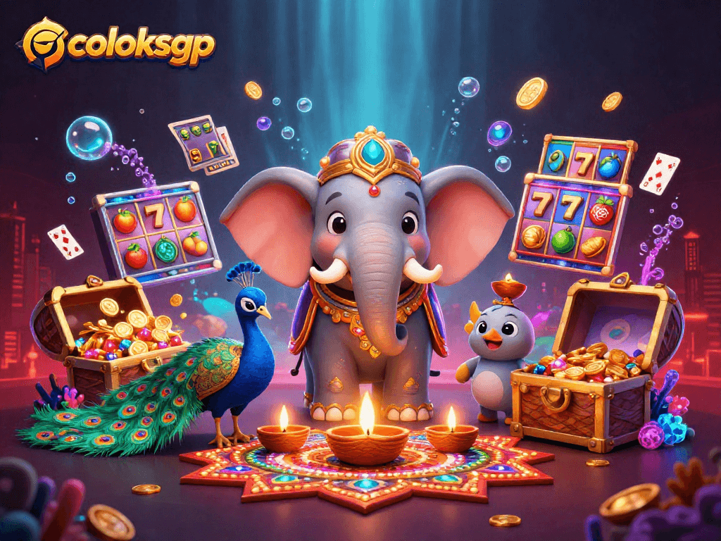 Menghasilkan kemenangan di coloksgp dengan simbol-simbol slot yang gemerlap dan mengesankan pada ilustrasi digital yang sehat.