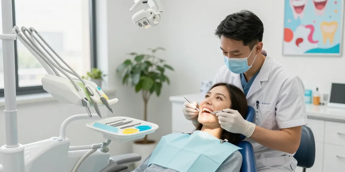 Visit a friendly dentist for a relaxing experience in a modern clinic.