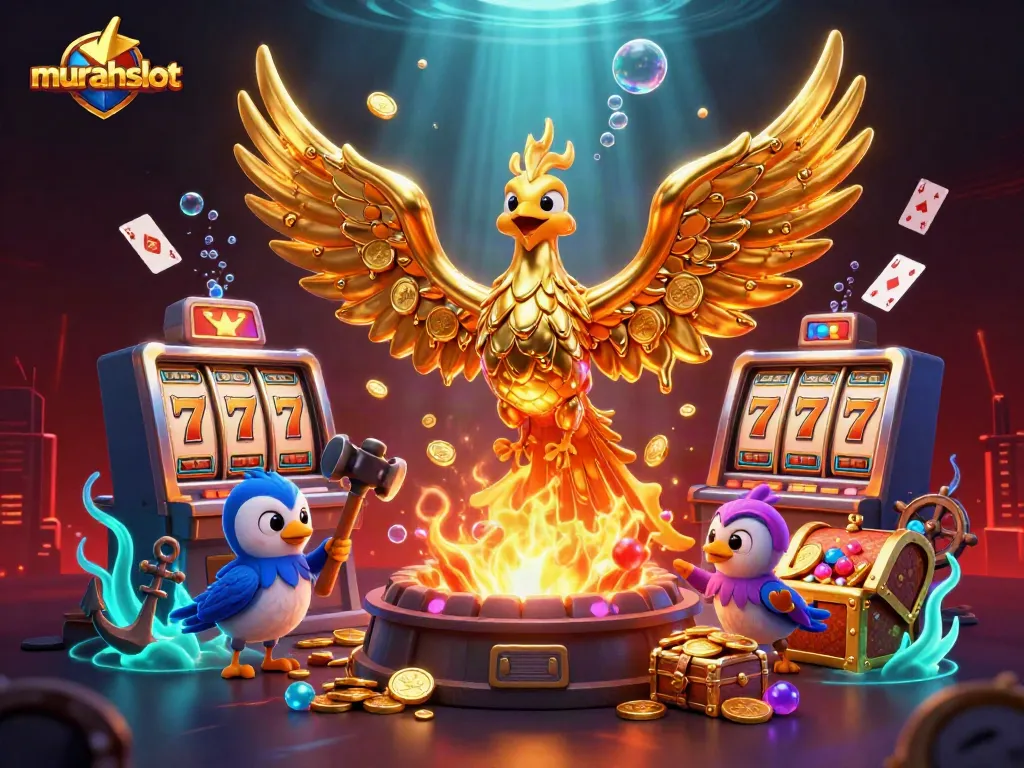 Experience thrilling gameplay with murahslot's golden phoenix in a dynamic casino setting