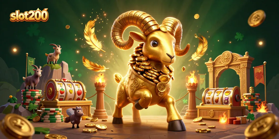 Slot200 memicu keberuntungan dengan ram emas dan simbol slot dalam ilustrasi kasino yang dinamis.