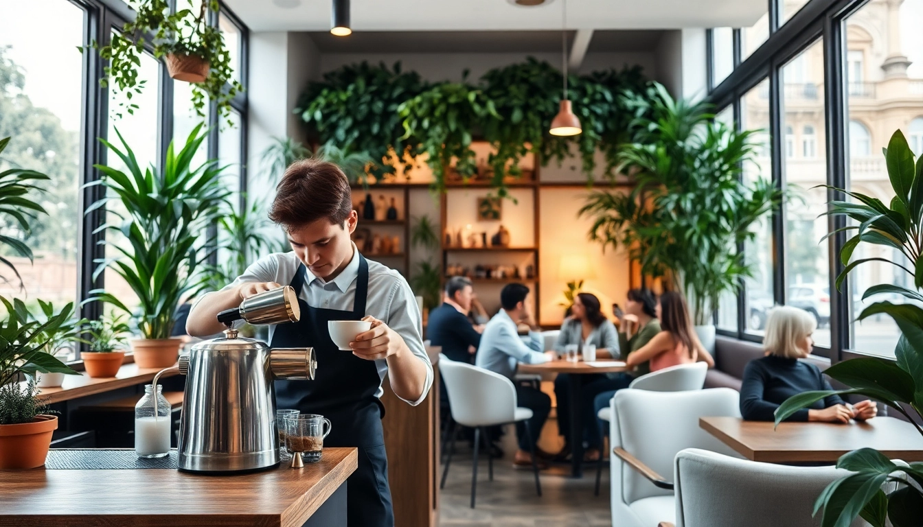Engage with the Coffee shop association Lloret de Mar in a lively café scene with warm ambiance.