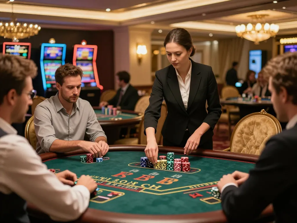 Tabel baccarat yang menarik di kasino mewah menyoroti kegembiraan dan strategi QQ188 Slot