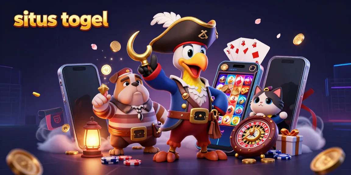 Engage with situs togel in an exciting 3D pirate-themed gaming scene full of vibrant action and intricate details.
