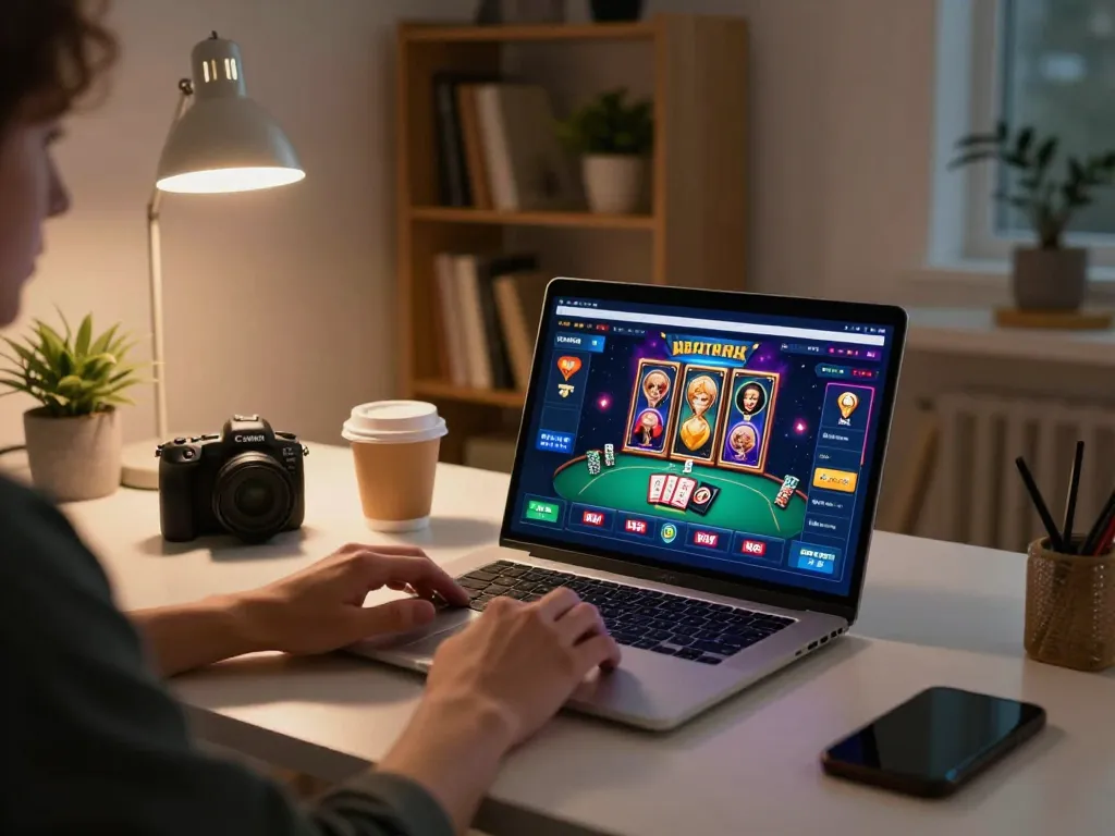 Experience the excitement of online gaming with 888new at a stylish home setup.