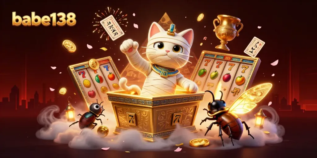 Geger sbrur yang berkesan di babe138, mumi kucing dan serangga scarab bersiap menang di kasino.