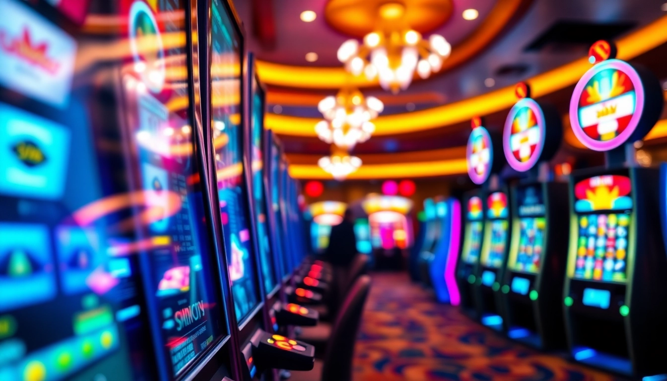 Mengakses emasputihtoto login pada mesin slot modern di kasino bercahaya.