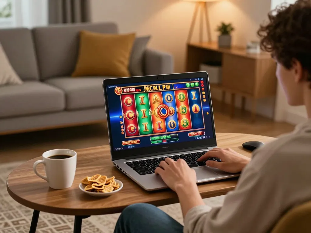 Engaging gameplay on Agen Slot online with colorful visuals and lively atmosphere.