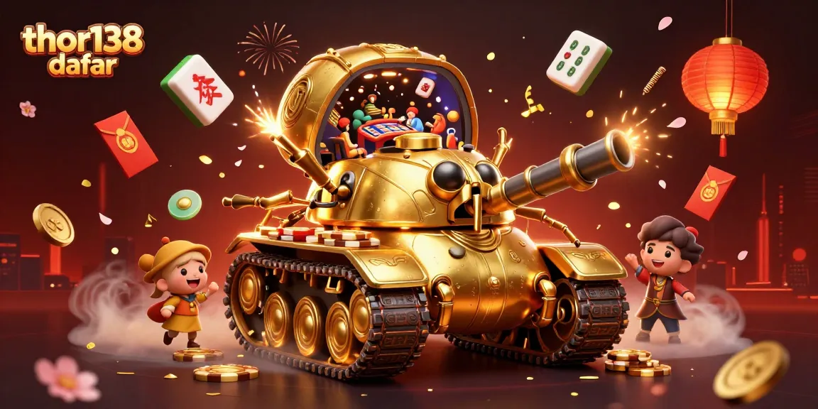 Gambarlah thor138 daftar di kasino mini dalam tank keledai emas dengan penyemprot koin.