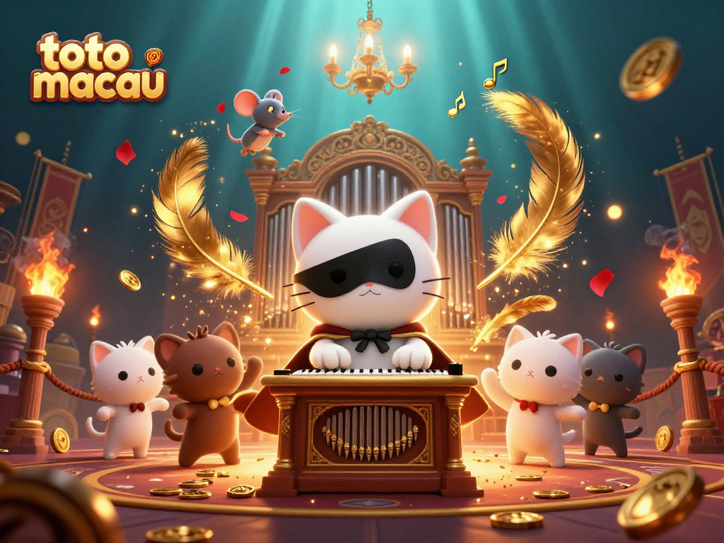 Win big with Toto Macau in this dazzling 3D casino illustration featuring enchanting characters.