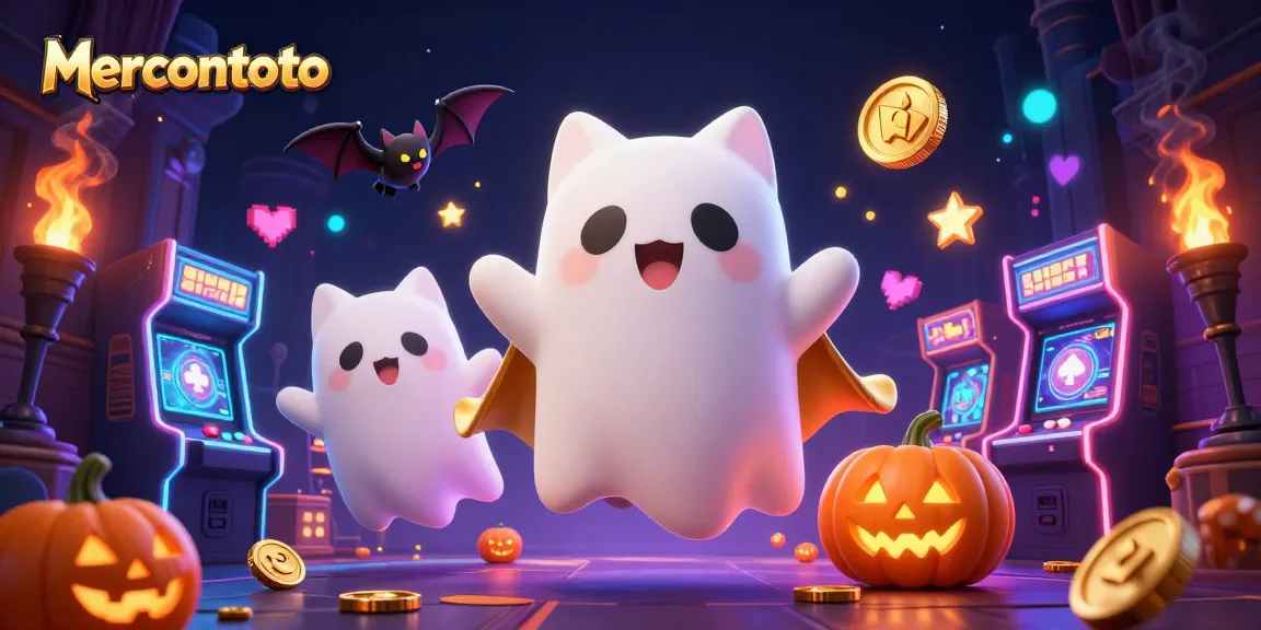 Mercontoto, kucing hantu di kasino mengambang dengan kelelawar vampir, menambah keceriaan permainan.
