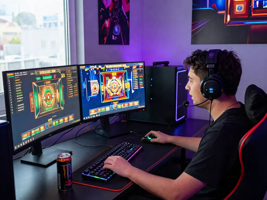 Player enjoying thrilling slot88 online gaming session with immersive visuals.