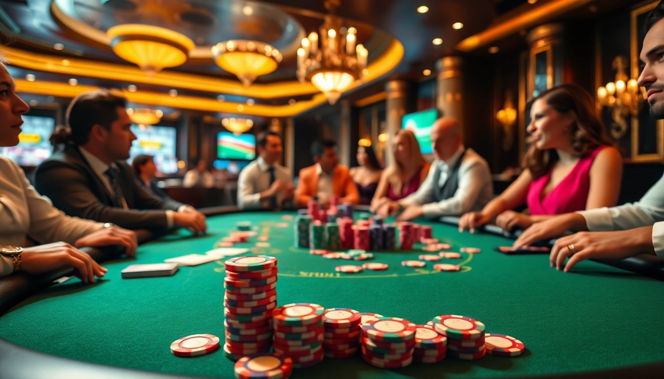 Player enjoy casino games at alternatifpulitoto.com with vibrant poker table and rich environment.