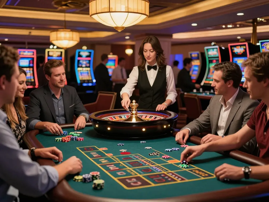 Experience the excitement of roulette at https://c168b.com/ with players enjoying lively gameplay as the wheel spins.