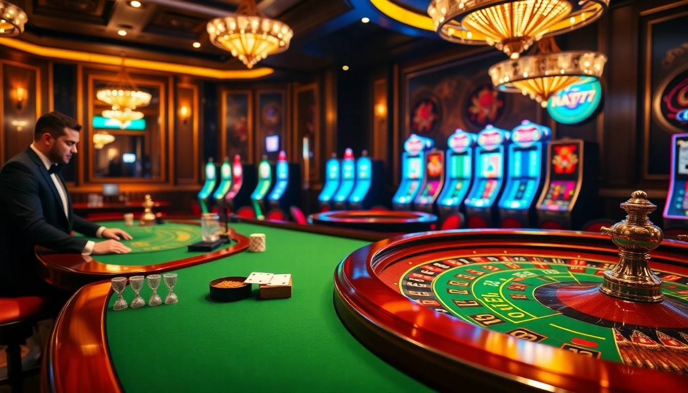 Experience the thrill of live casino gaming at NA777 with professional dealers and elegant atmosphere.