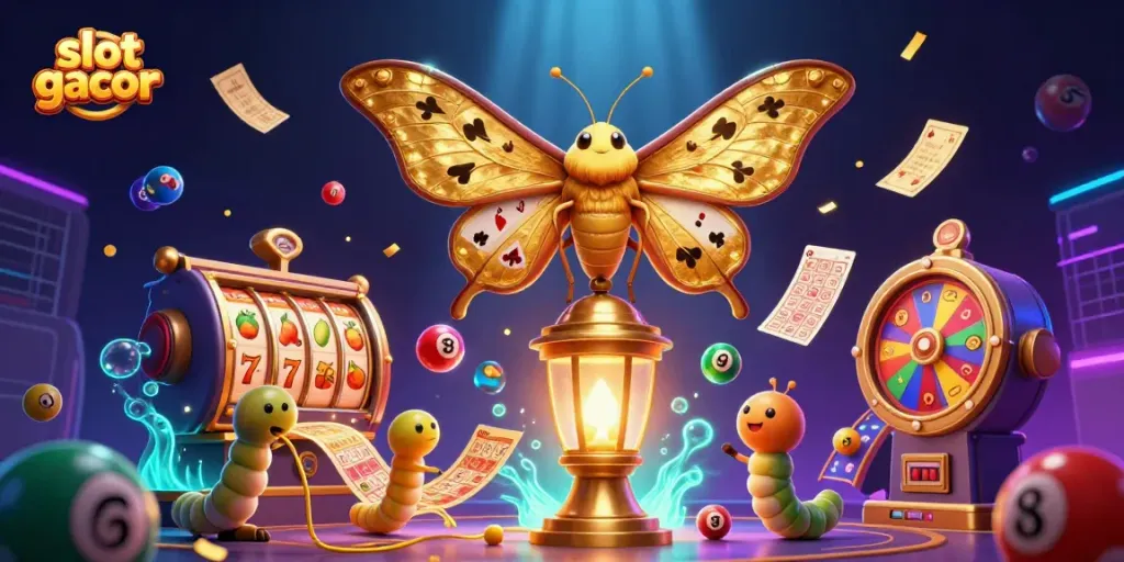 Menangkan slot gacor dengan simbol keberuntungan dan detail luar biasa dalam ilustrasi 3D.