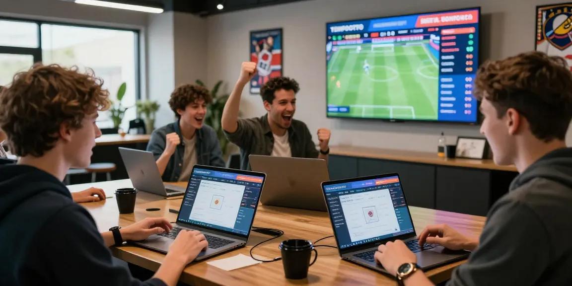 Exciting TEMPOTOTO daftar betting experience with fans celebrating sports.