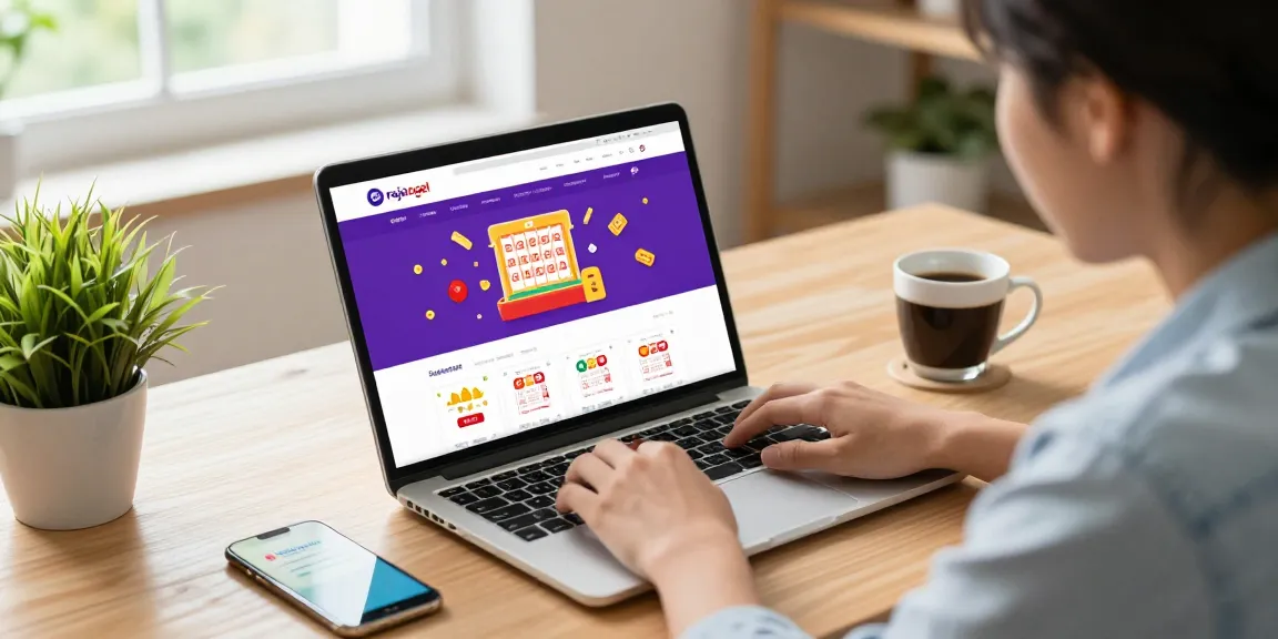 Pengguna rajatogel login di platform togel online modern dengan tampilan menarik.