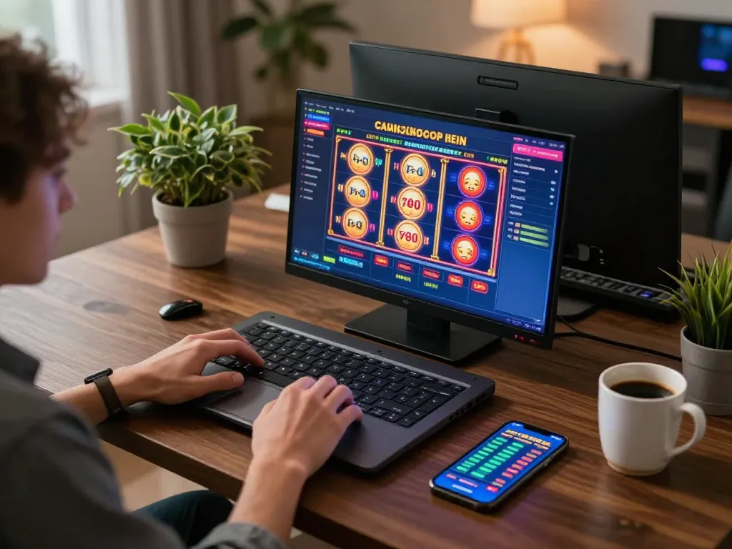 Immerse in online gaming with 78win at home, showcasing live betting and slot options.