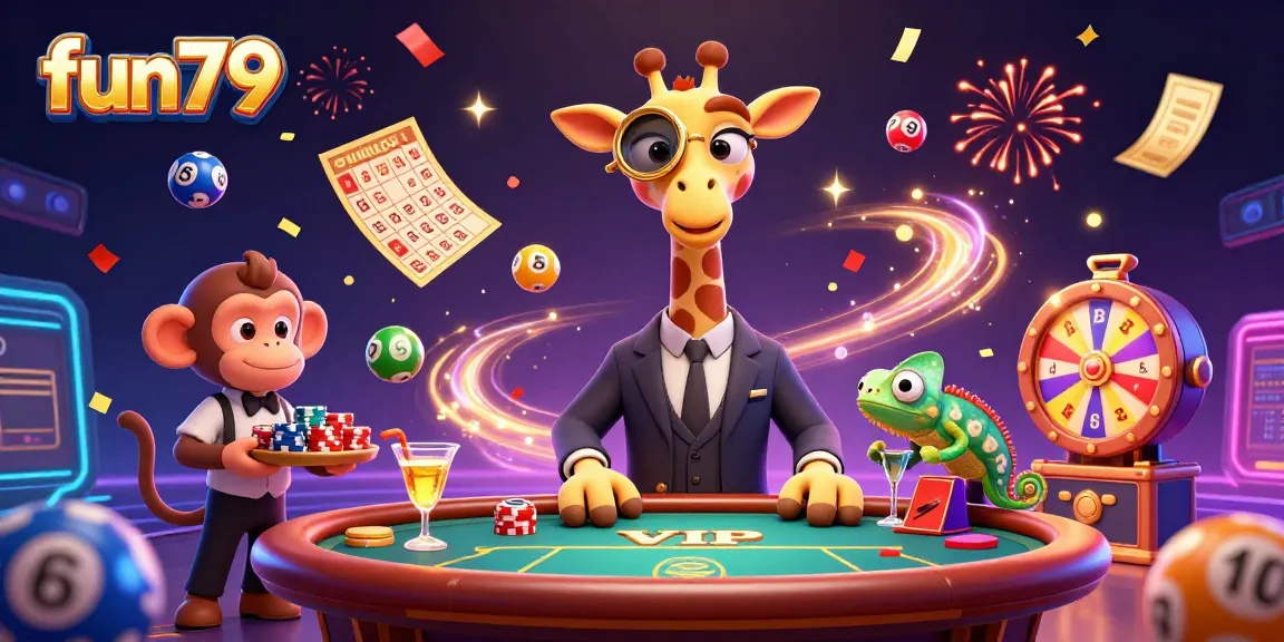 Experience exhilarating fun79 gaming with vibrant characters and dynamic casino elements in action.