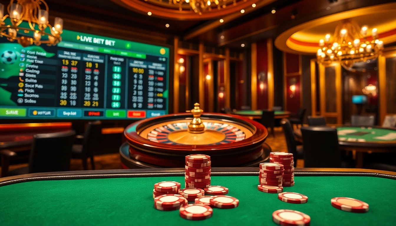 Experience tỷ số trực tuyến 7m nhanh nhất with live betting excitement in a luxury casino setting.