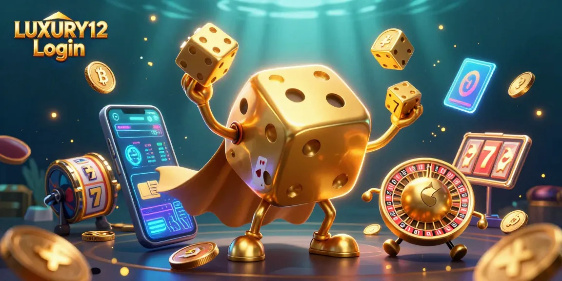 Experience the thrill of LUXURY12 Login with vibrant casino characters and elements in dynamic action.