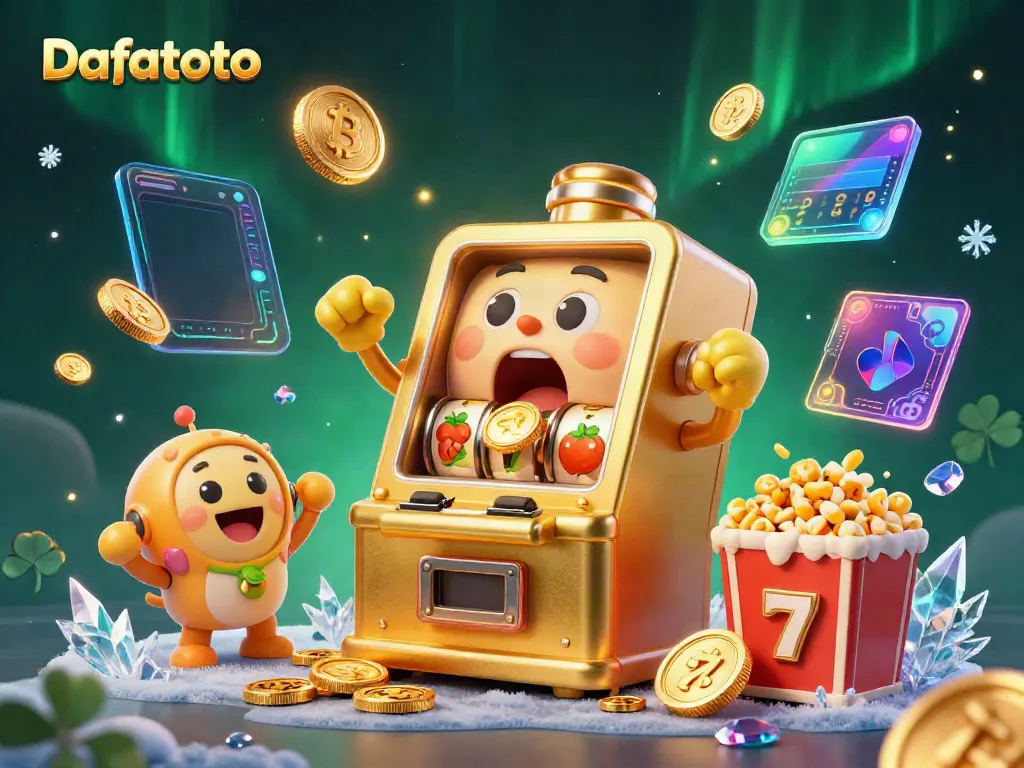 Permainan Dafatoto menawarkan sensasi jackpot saat mesin slot bersinar dengan koin berhamburan.