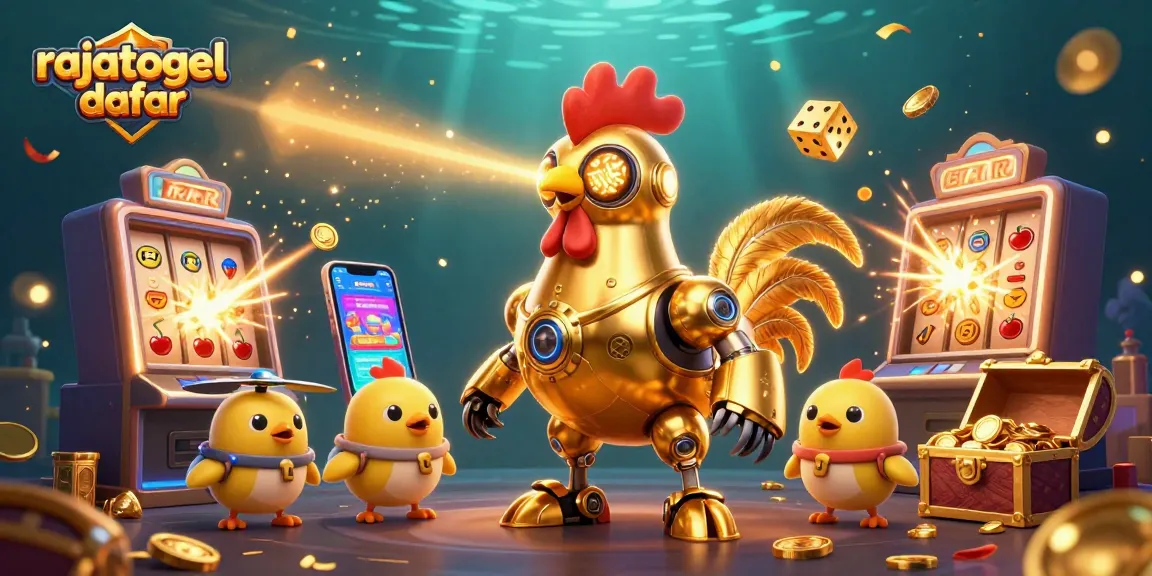 Daftar rajatogel dengan robot ayam emas futuristik dan slot jackpot mengagumkan