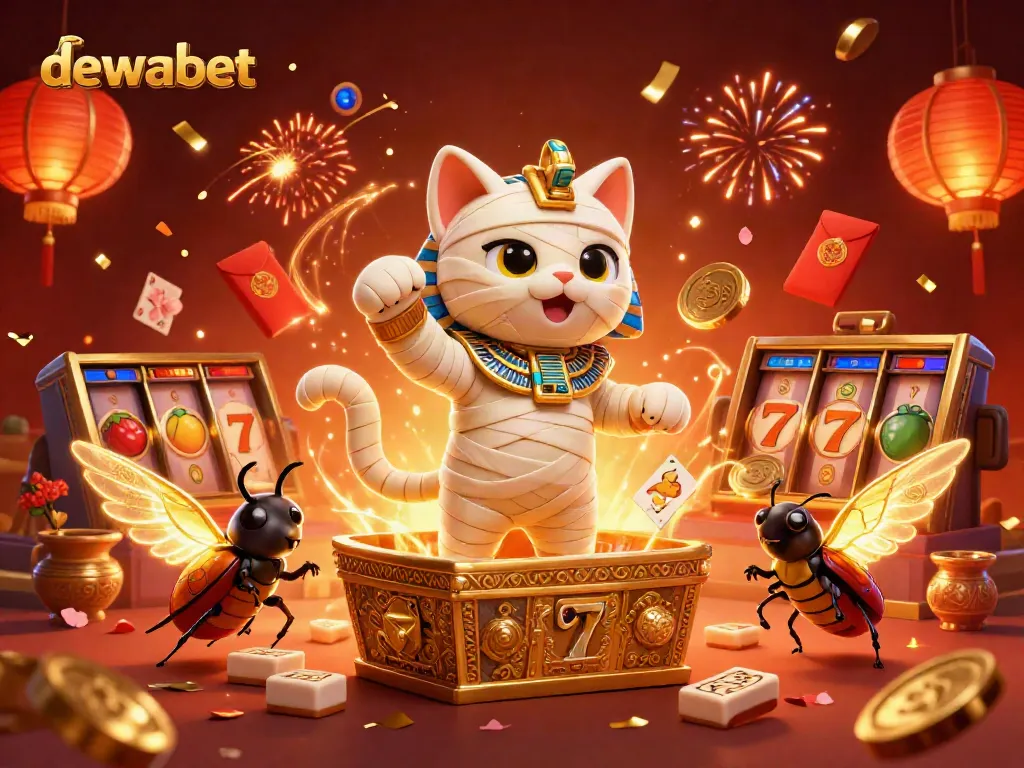 Memenangkan slot online dewabet di kasino digital yang penuh warna dan semarak.