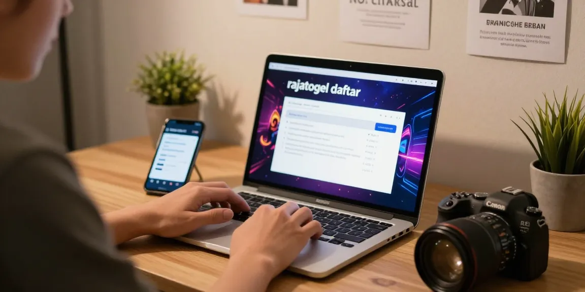 Proses rajatogel daftar di rumah dengan perangkat digital modern dan suasana nyaman
