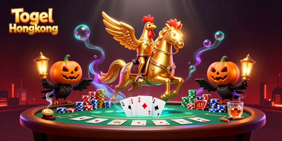 Togel Hongkong showcases a vibrant midnight casino scene featuring legendary characters and dynamic gaming elements.