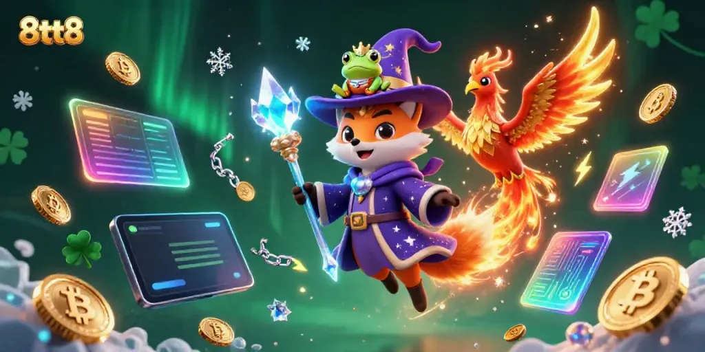 Experience thrilling wins with 8tt8’s immersive casino charm led by mystical characters.