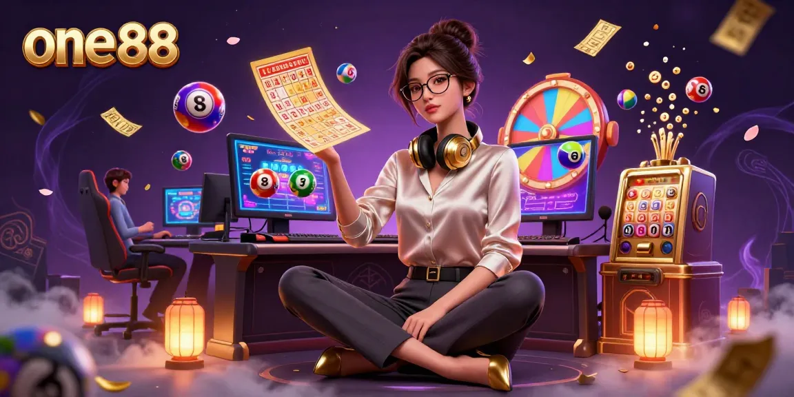 Engage with one88 in this vibrant 3D digital illustration showcasing casino gaming excitement.