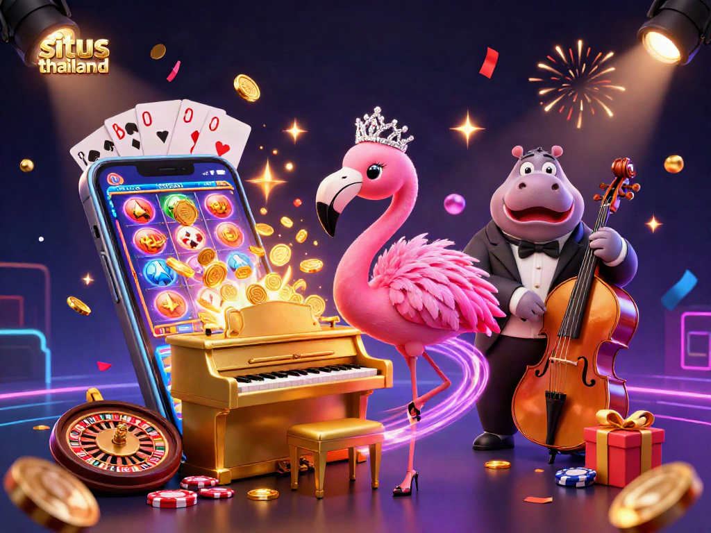 Experience excitement with the colorful situs thailand slots featuring dynamic slot games and vibrant casino elements.