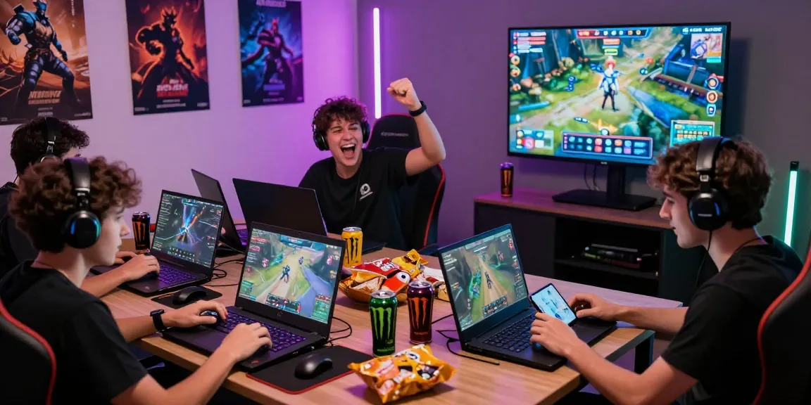 Gamer bersemangat merayakan kemenangan di sulap338 dalam suasana bermain yang dinamis.
