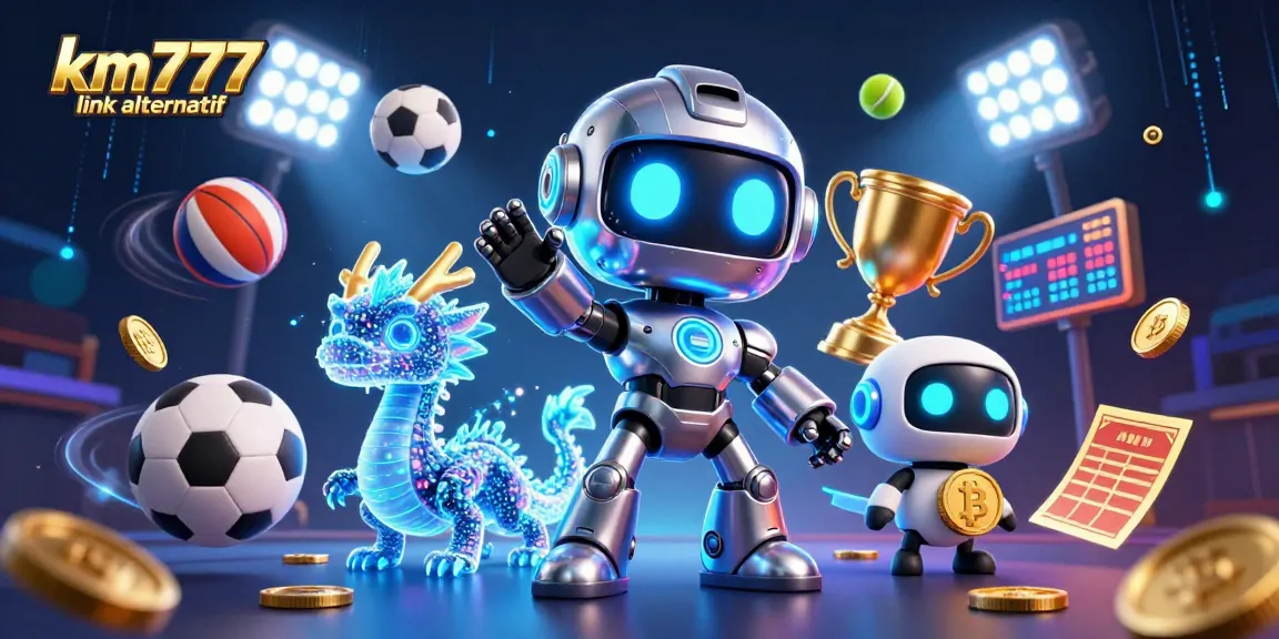 Experience the excitement of km777 link alternatif with dynamic sports betting elements and futuristic characters.