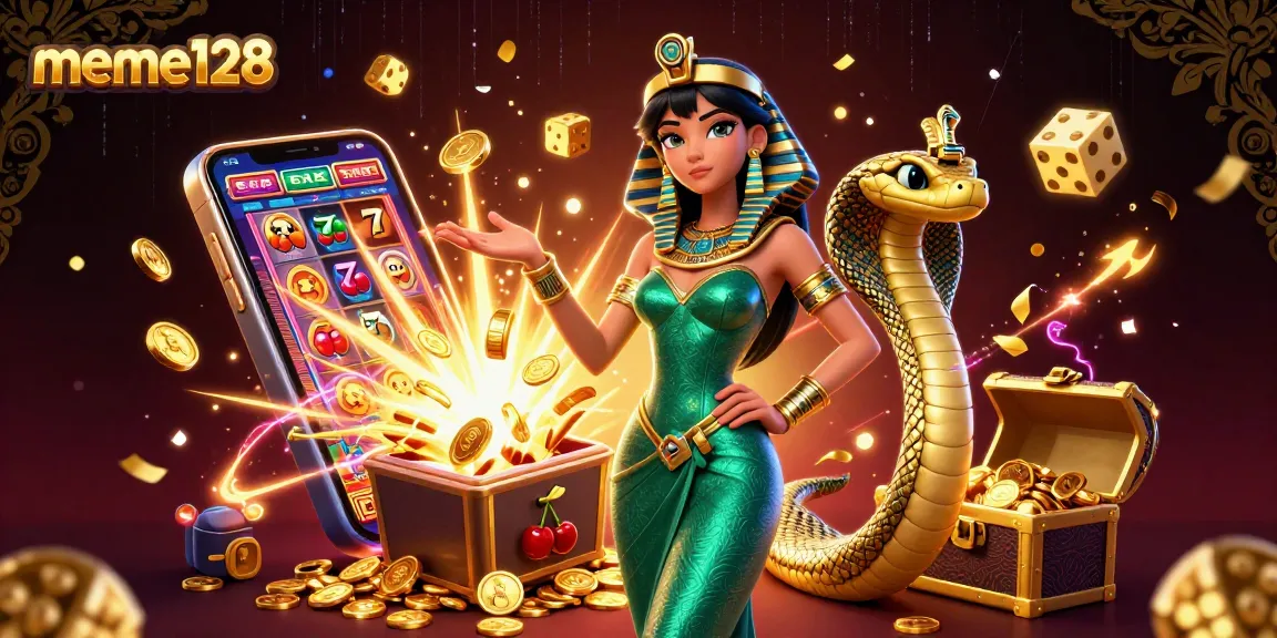 Engage with meme128 for thrilling slot gaming with a glamorous character and jackpot visuals.