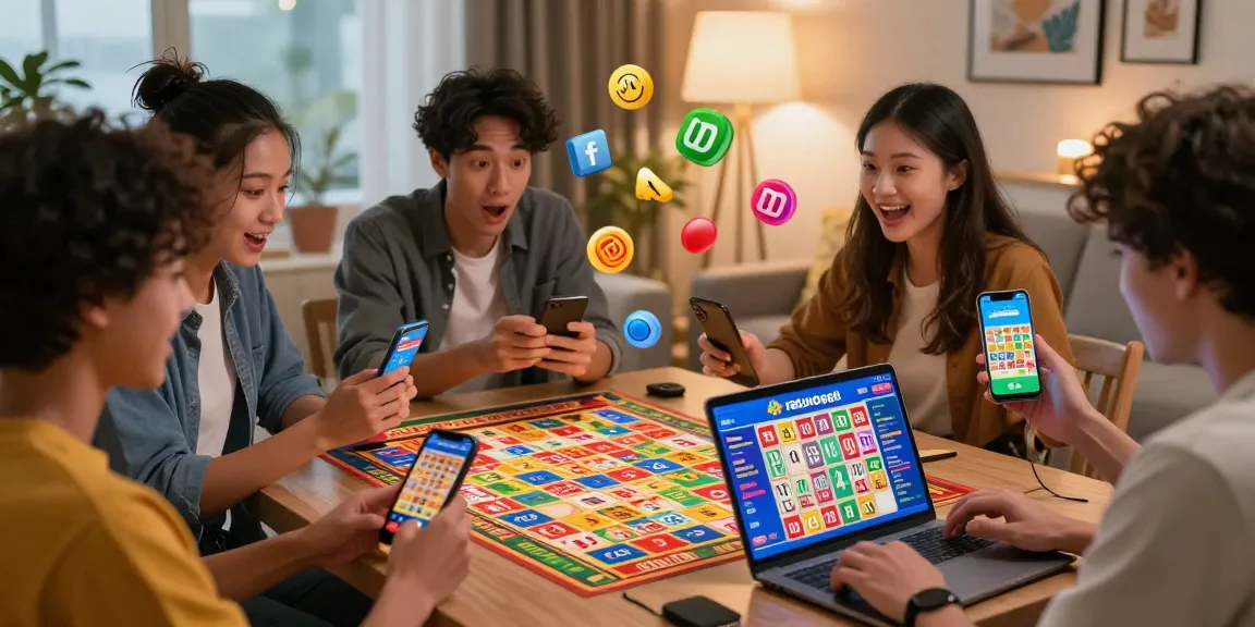 Pengguna merasakan kegembiraan melalui ratutogel link di perangkat mereka dalam suasana yang ceria.