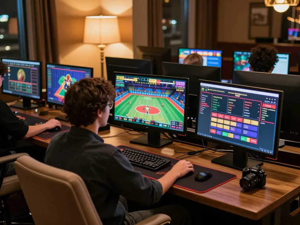 Engaging online casino experience at https://56win.autos/ showing player excitedly betting on live dealer games.