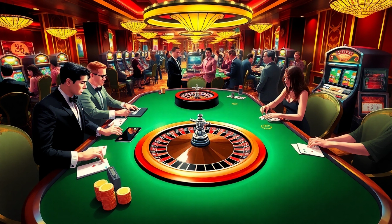 Experience thrilling gameplay at https://S8.limo/ with glamorous casino elements and luxurious gaming tables.