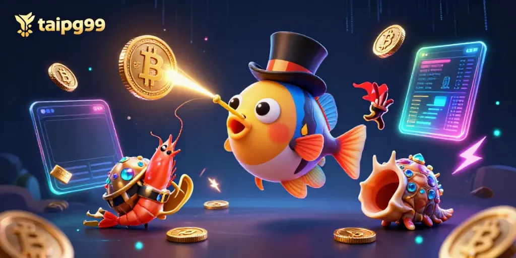 Join the fun at tai pg99 with vibrant characters in a 3D casino scene filled with treasures.