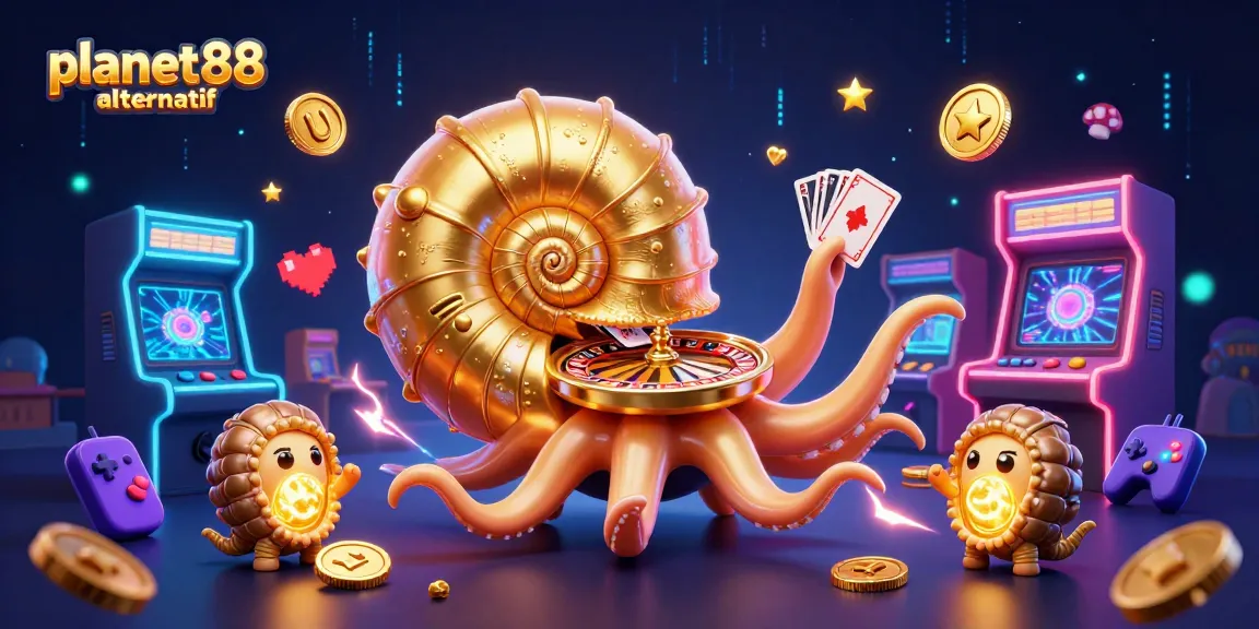 Experience thrilling gameplay at planet88 alternatif with a captivating nautilus-themed casino scene.