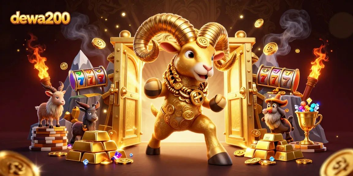 Menangkan hadiah besar di dewa200 dengan ilustrasi kasino 3D yang menarik dan emas.