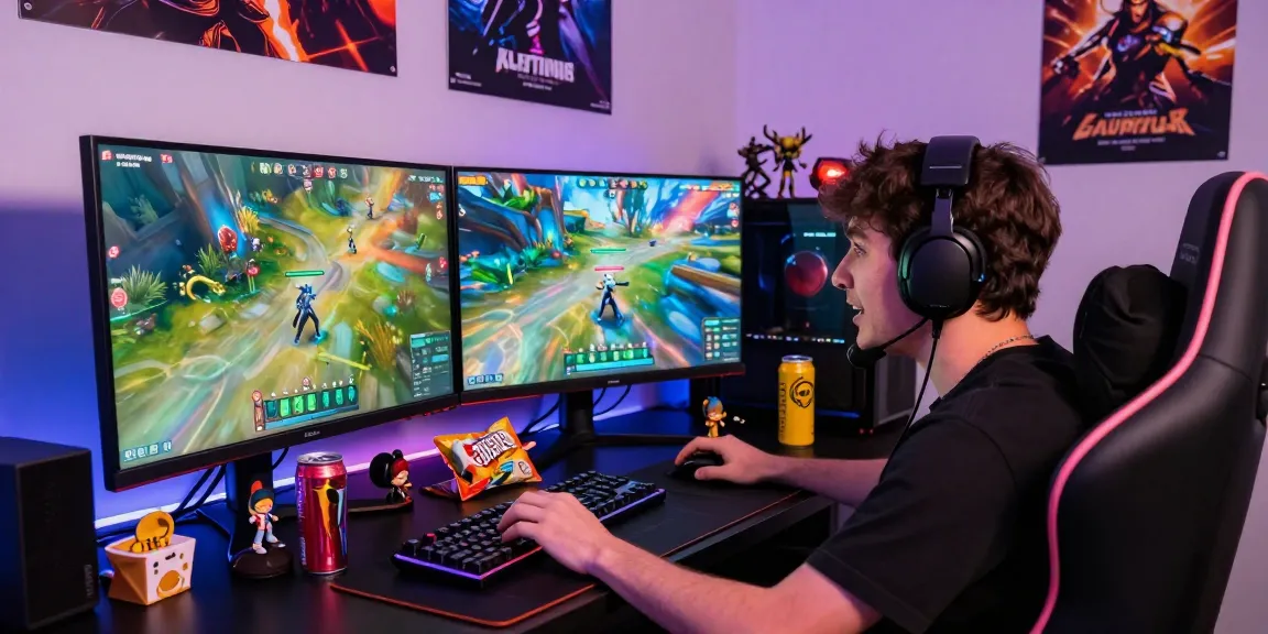 Player enjoying tempototo online gaming in a vibrant, immersive setup